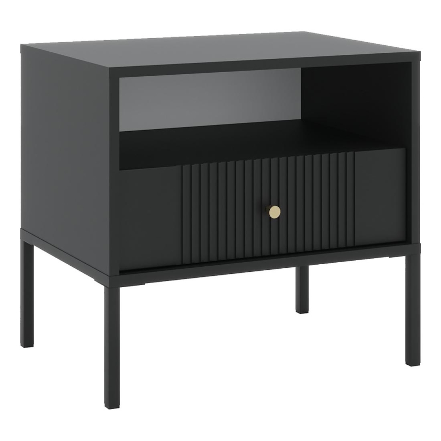 Nočna omarica LUE črna