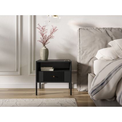 Nočna omarica LUE črna