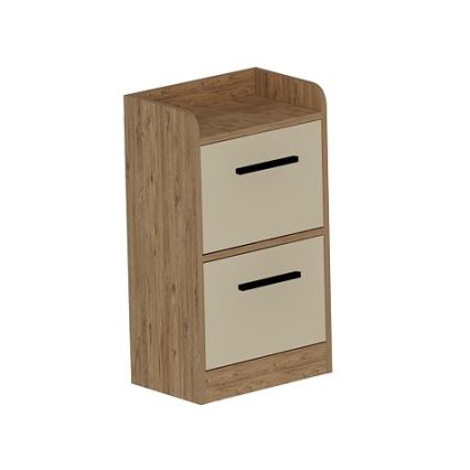 Nočna omarica LUSES 79,4x45 cm bor atlantic/bež