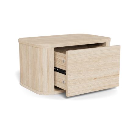 Nočna omarica MADERA 46x30 cm beli hrast
