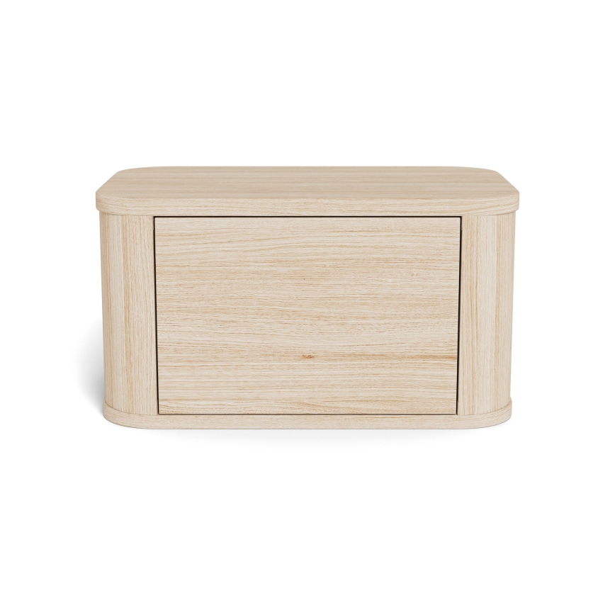 Nočna omarica MADERA 46x30 cm beli hrast