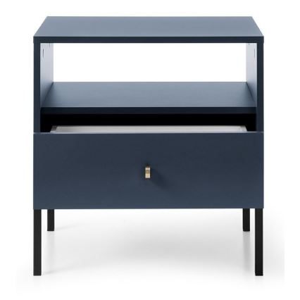 Nočna omarica MONO 56x54 cm modra