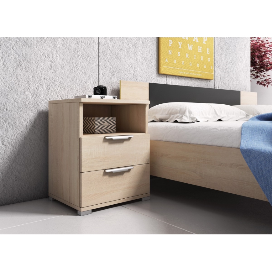 Nočna omarica NED hrast sonoma