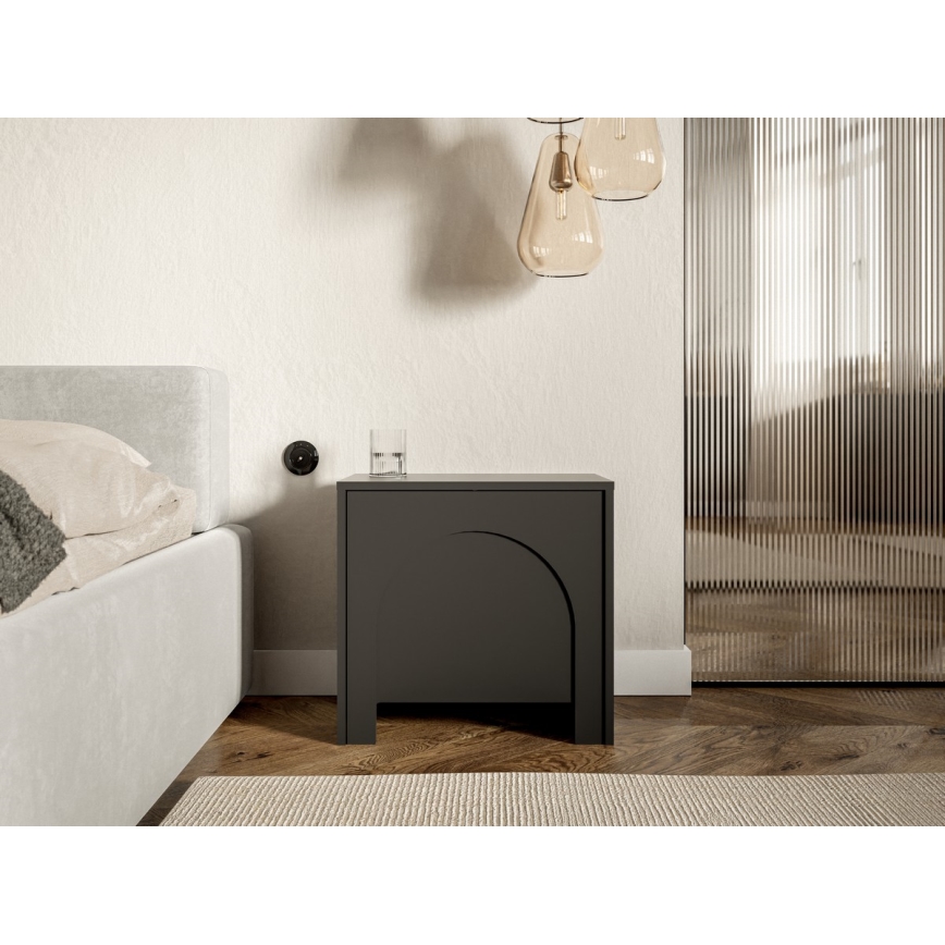 Nočna omarica NIO, antracit
