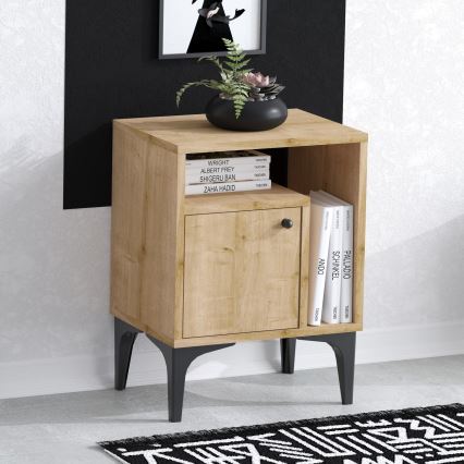 Nočna omarica NUNO 55x40 cm safir hrast