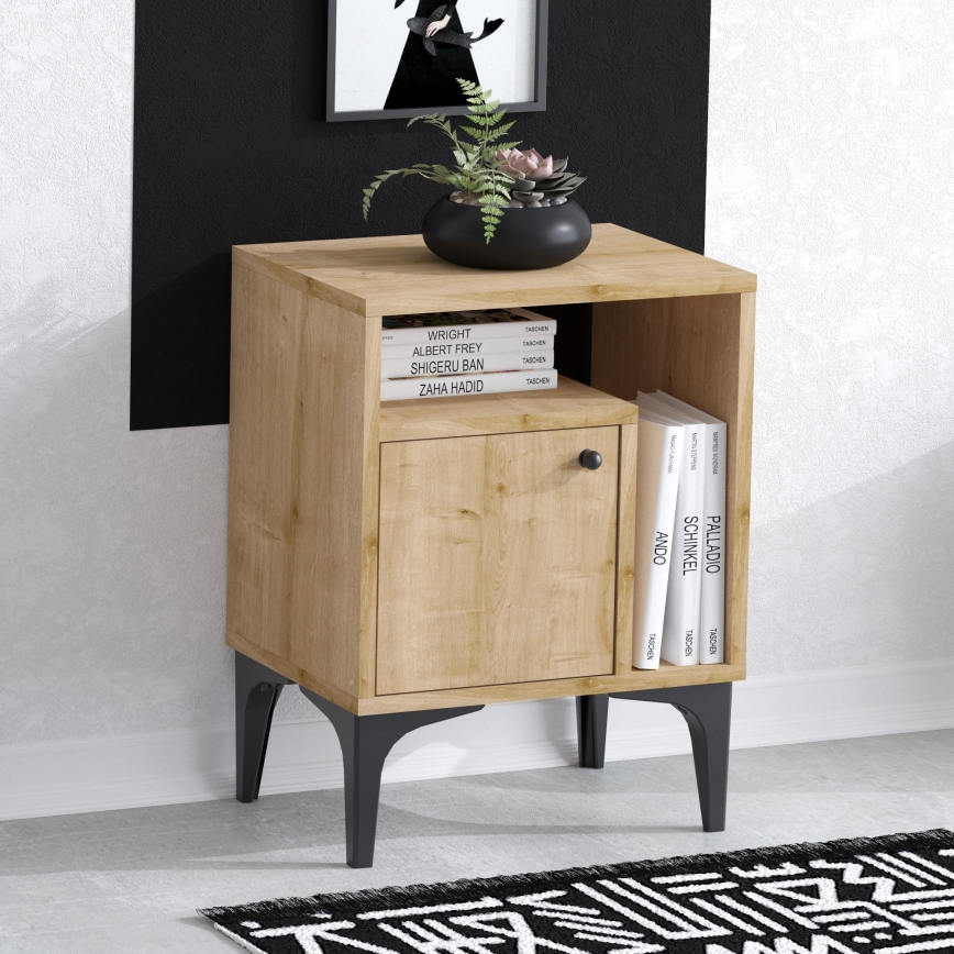 Nočna omarica NUNO 55x40 cm safir hrast