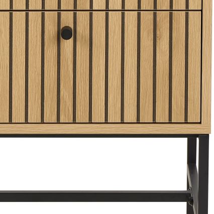 Nočna omarica OLIVIA z predali, hrast