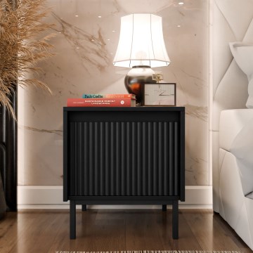 Nočna omarica OZMI 50x45 cm črna