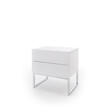 Nočna omarica ROCKY bela