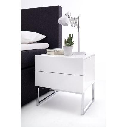 Nočna omarica ROCKY bela