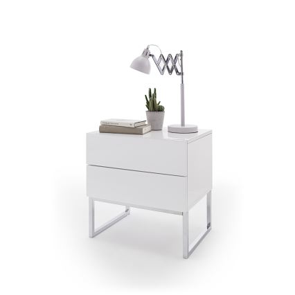 Nočna omarica ROCKY bela