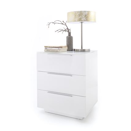 Nočna omarica ROCKY XXL, bela