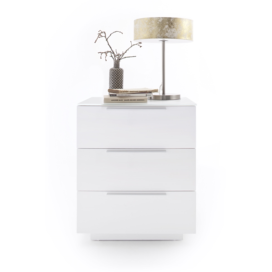 Nočna omarica ROCKY XXL, bela