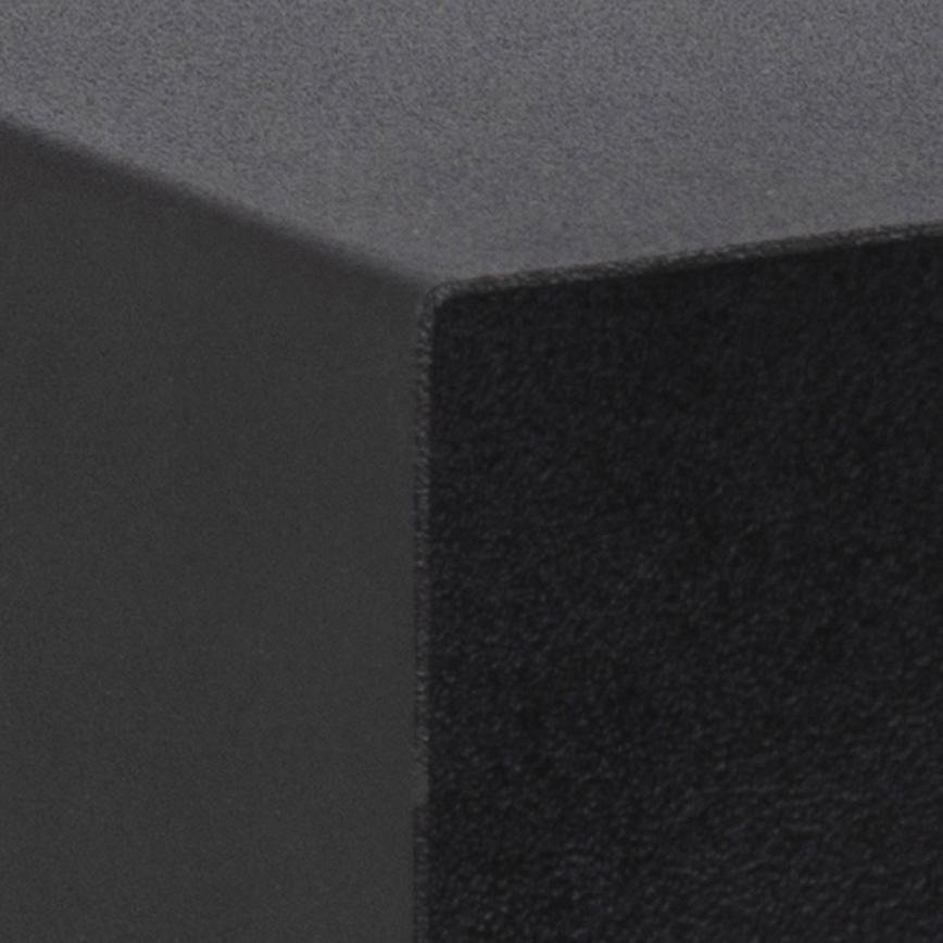 Nočna omarica z stenski mounting option BEKIM črna/bambus