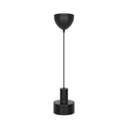 Nordlux - črn lestenec MATIS 1xE27/40W/230V