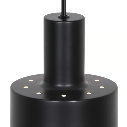 Nordlux - črn lestenec MATIS 1xE27/40W/230V
