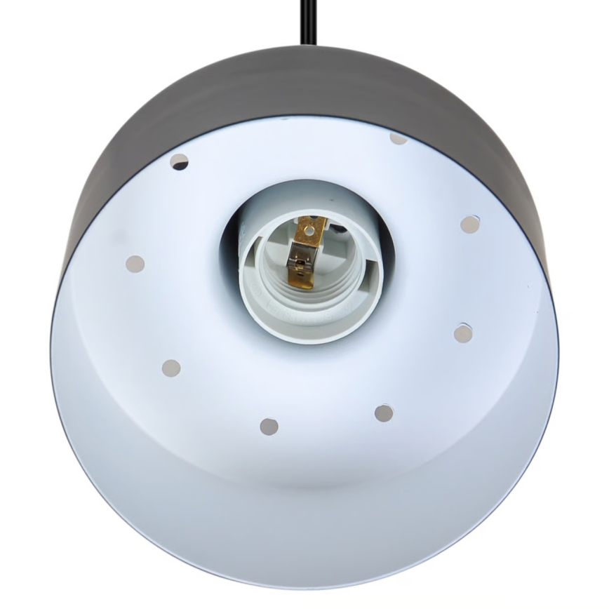 Nordlux - črn lestenec MATIS 1xE27/40W/230V