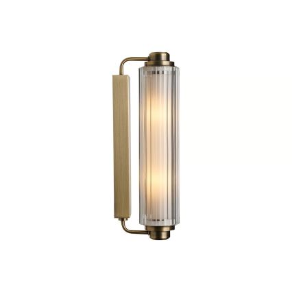 Nordlux - Kopalniška osvetlitev za ogledalo NIMAL 2xE14/25W/230V IP44 mesing