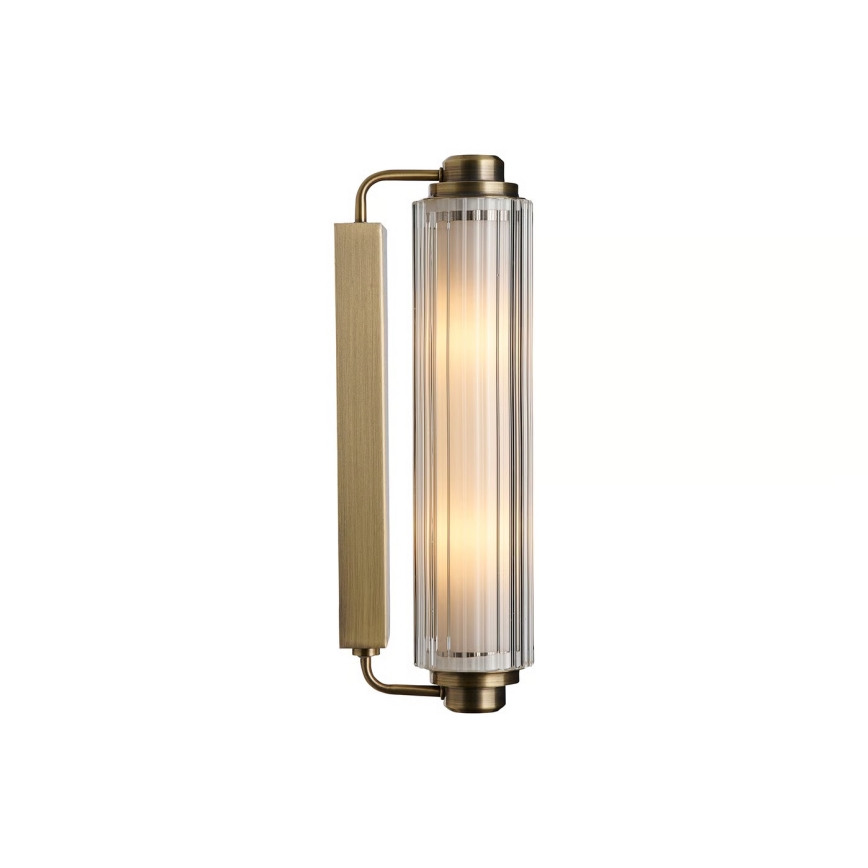 Nordlux - Kopalniška osvetlitev za ogledalo NIMAL 2xE14/25W/230V IP44 mesing