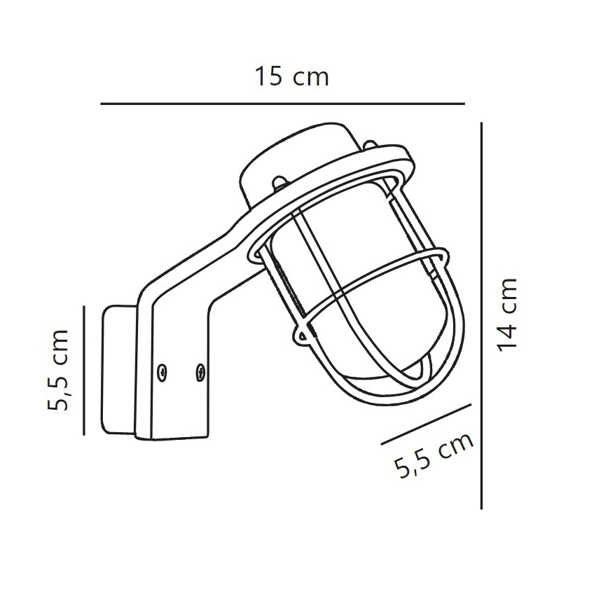 Nordlux - Kopalniška stenska svetilka MARINA 1xG9/40W/230V IP44 sijajni krom