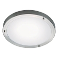 Nordlux - Kopalniška stropna svetilka ANCONA 2xE27/40W/230V IP43 premer 31,5 cm matni krom