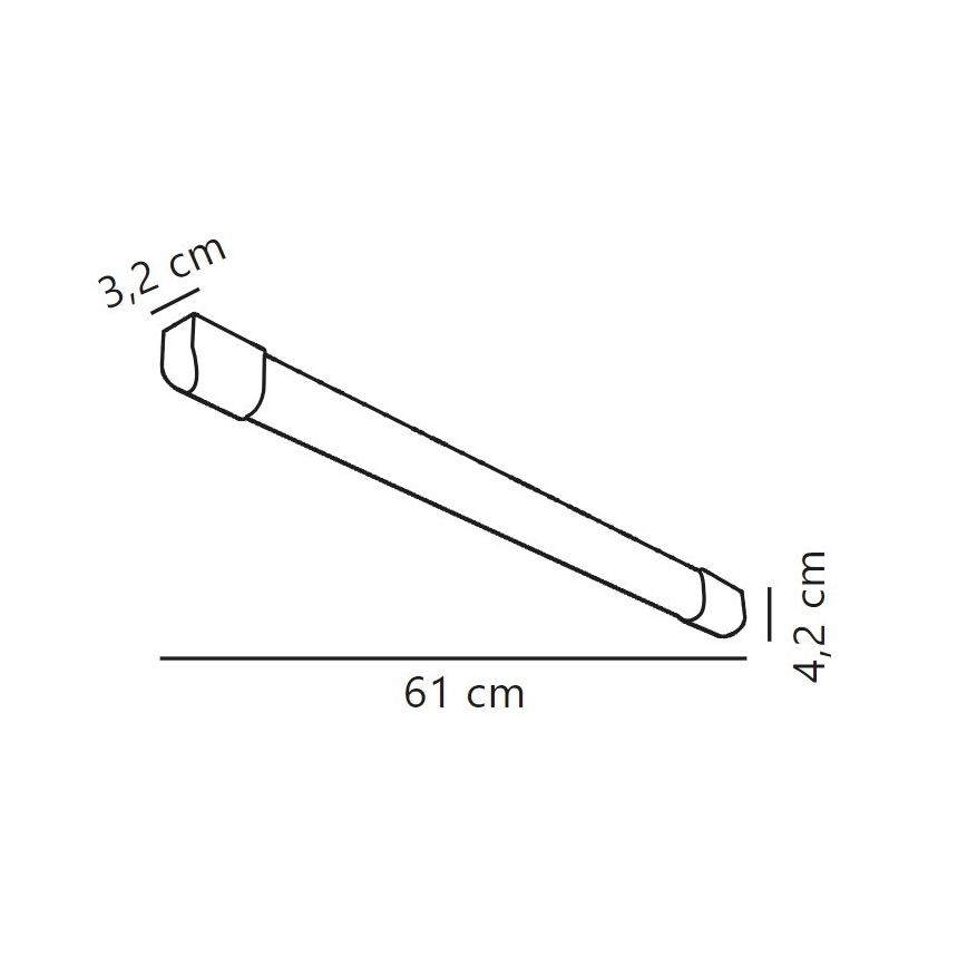 Nordlux - LED Fluorescenčna svetilka ARLINGTON LED/10W/230V 61 cm
