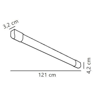 Nordlux - LED Fluorescenčna svetilka ARLINGTON LED/18W/230V 121 cm