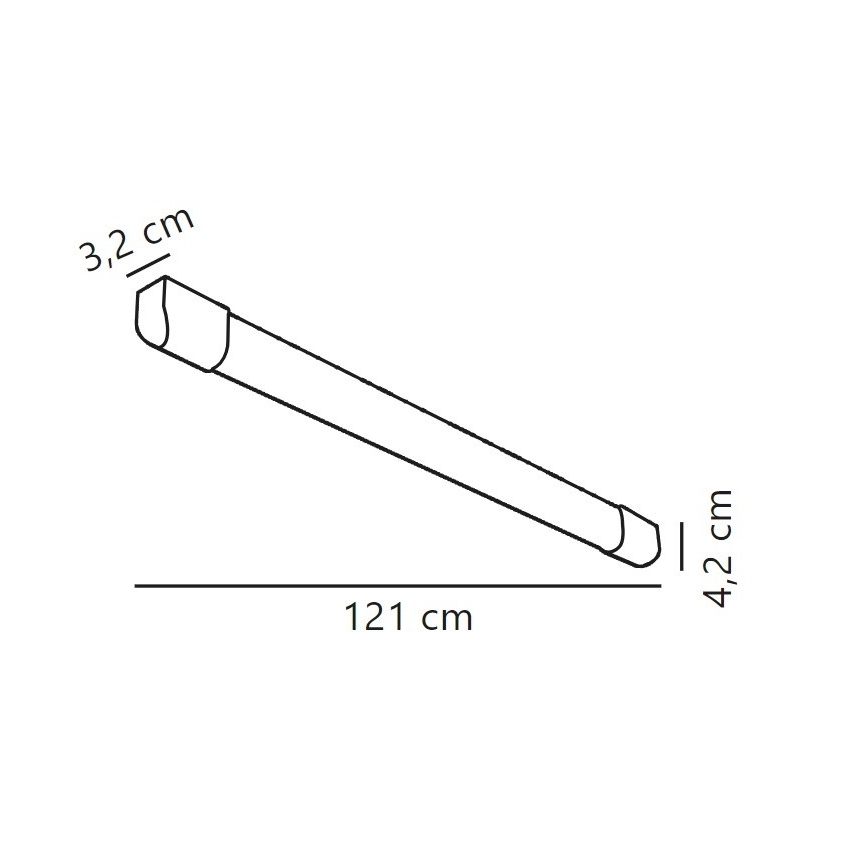 Nordlux - LED Fluorescenčna svetilka ARLINGTON LED/18W/230V 121 cm