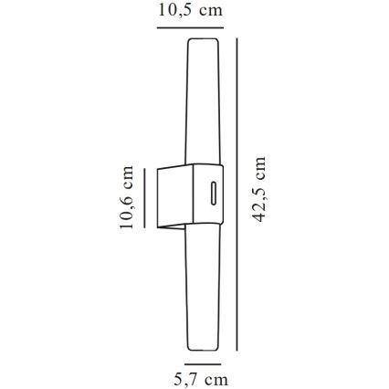 Nordlux - LED Kopalniška luč za osvetlitev ogledala HELVA LED/9W/230V 3000K IP44