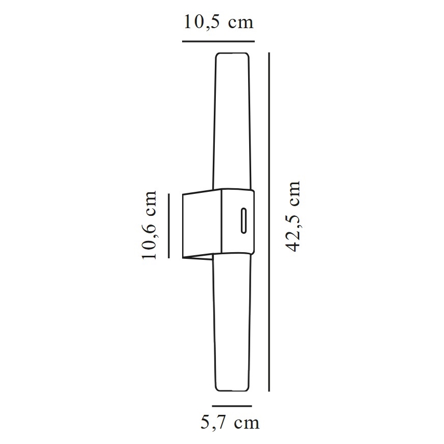 Nordlux - LED Kopalniška luč za osvetlitev ogledala HELVA LED/9W/230V 3000K IP44
