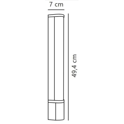 Nordlux - LED Kopalniška luč za osvetlitev ogledala MALAIKA LED/6W/230V 3000K IP44 bela