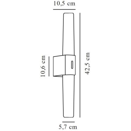 Nordlux - LED kopalniška osvetlitev za ogledalo HELVA LED/9W/230V IP44