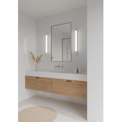 Nordlux - LED kopalniška osvetlitev za ogledalo z vtičnico MALAIKA LED/15W/230V IP44 68,4 cm bela