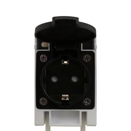 Nordlux - LED kopalniška osvetlitev za ogledalo z vtičnico MALAIKA LED/15W/230V IP44 68,4 cm bela