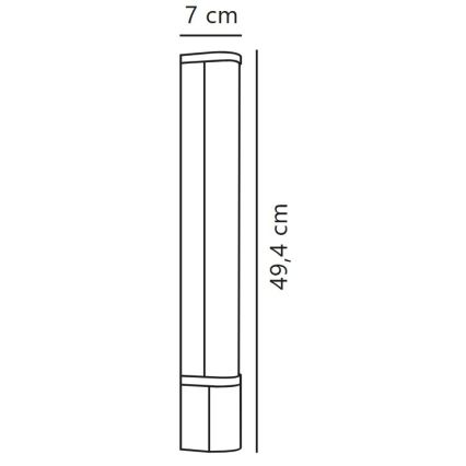 Nordlux - LED Kopalniška svetilka za ogledalo MALAIKA LED/6W/230V 3000K IP44 črna