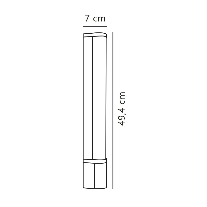 Nordlux - LED Kopalniška svetilka za ogledalo MALAIKA LED/6W/230V 3000K IP44 črna