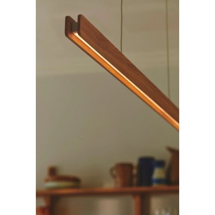 Nordlux - LED zatemljiv viseči lestenec na kablu ILGAS LED/47W/230V 3000K bežna/bela/jasen 115 cm