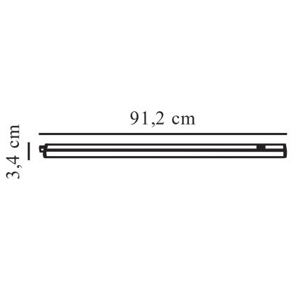 Nordlux - LED Podelementna svetilka LATONA LED/11W/230V 3000/4000K 91,2 cm