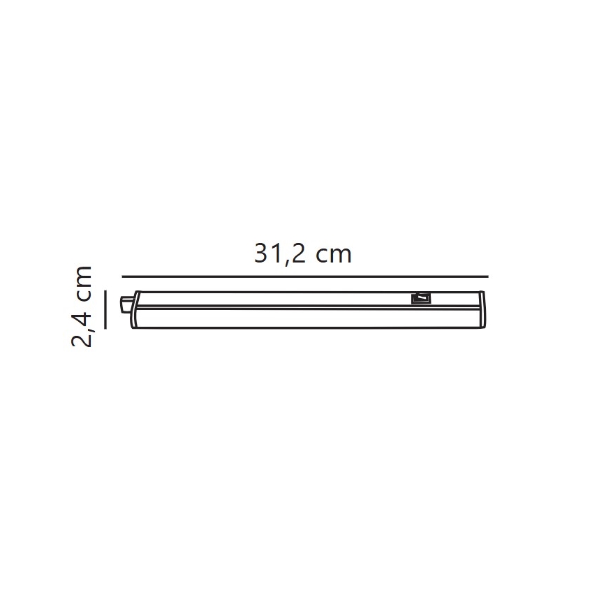 Nordlux - LED Podelementna svetilka LATONA LED/4W/230V 3000/4000K  31,2 cm