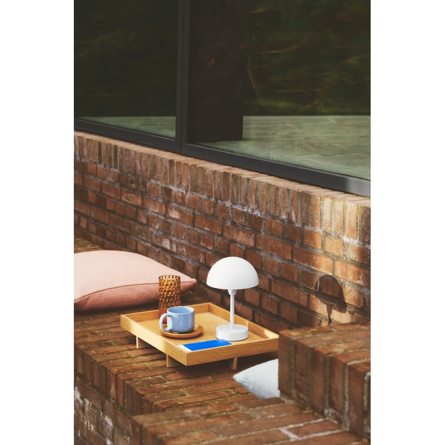 Nordlux - LED zatemnjevalna polnilna zunanja namizna svetilka ELLEN LED/2,8W/3,7V 2200 mAh IP44 bela