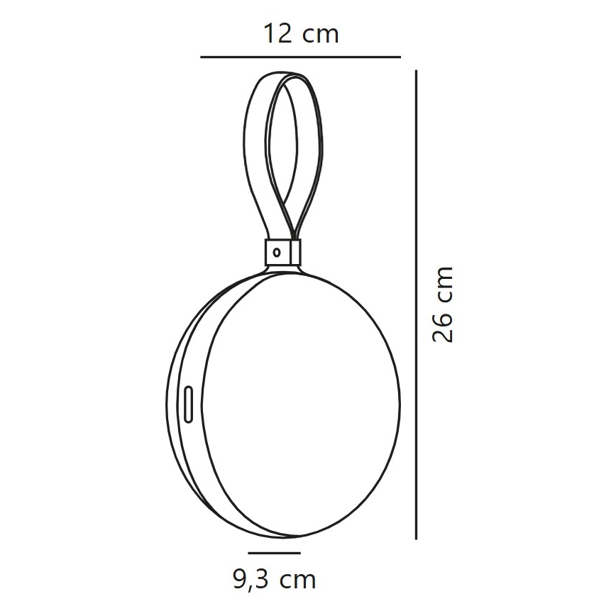 Nordlux - LED Prenosna polnilna svetilka LED/1W/3,7V IP54 rumena