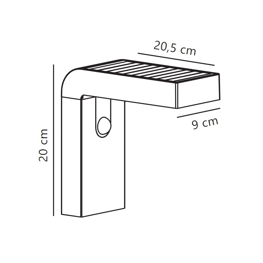 Nordlux - LED solarna stenska svetilka s senzorjem ALYA LED/5W/3,7V IP44 2200 mAh