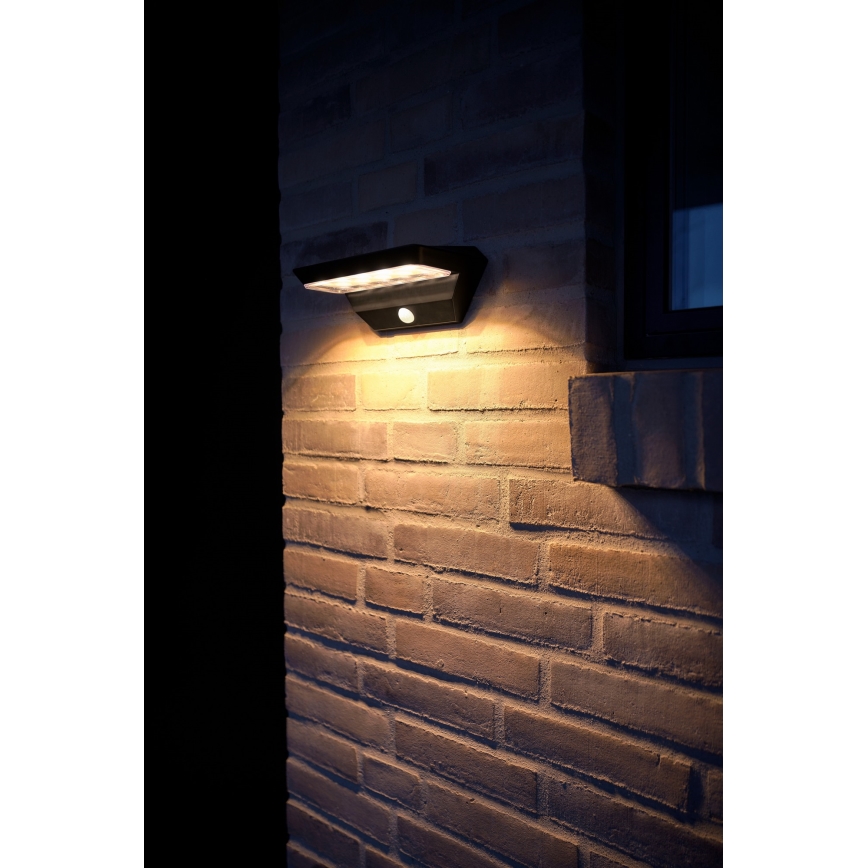 Nordlux - LED Solarna stenska svetilka s senzorjem AGENA LED/5W/3,7V IP44 2200 mAh
