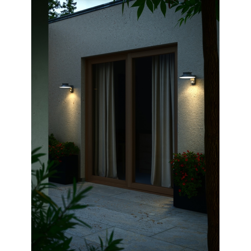 Nordlux - LED Solarna stenska svetilka s senzorjem JUSTINA LED/5W/3,7V IP44