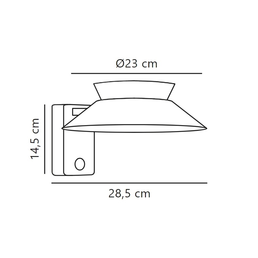 Nordlux - LED Solarna stenska svetilka s senzorjem JUSTINA LED/5W/3,7V IP44