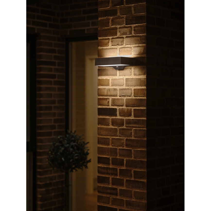 Nordlux - LED Solarna stenska svetilka s senzorjem MONAY LED/5W/5V 3000K IP44