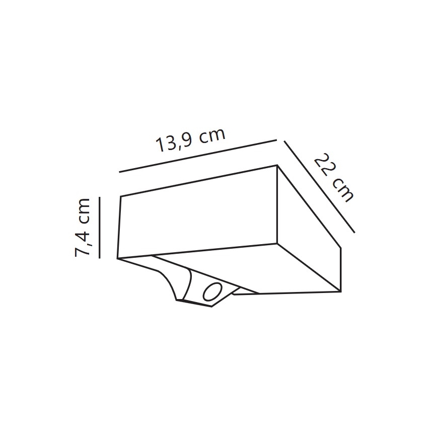 Nordlux - LED Solarna stenska svetilka s senzorjem MONAY LED/5W/5V 3000K IP44