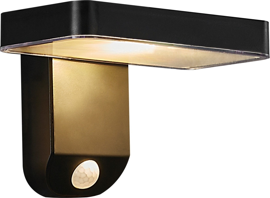 Nordlux - LED Solarna stenska svetilka s senzorjem RICA LED/5W/3,7V IP44 2200 mAh kvadraten