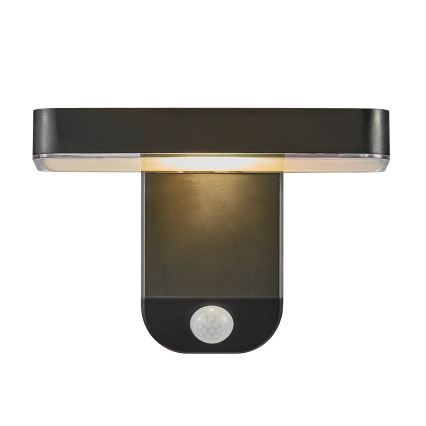 Nordlux - LED Solarna stenska svetilka s senzorjem RICA LED/5W/3,7V IP44 2200 mAh kvadraten