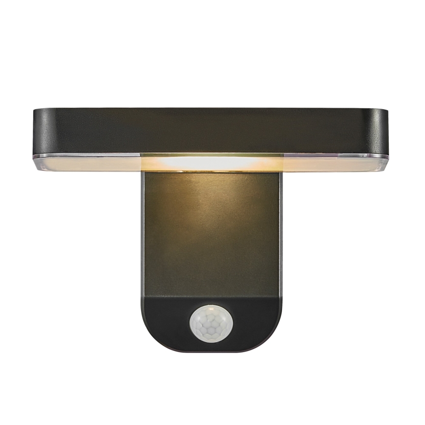Nordlux - LED Solarna stenska svetilka s senzorjem RICA LED/5W/3,7V IP44 2200 mAh kvadraten